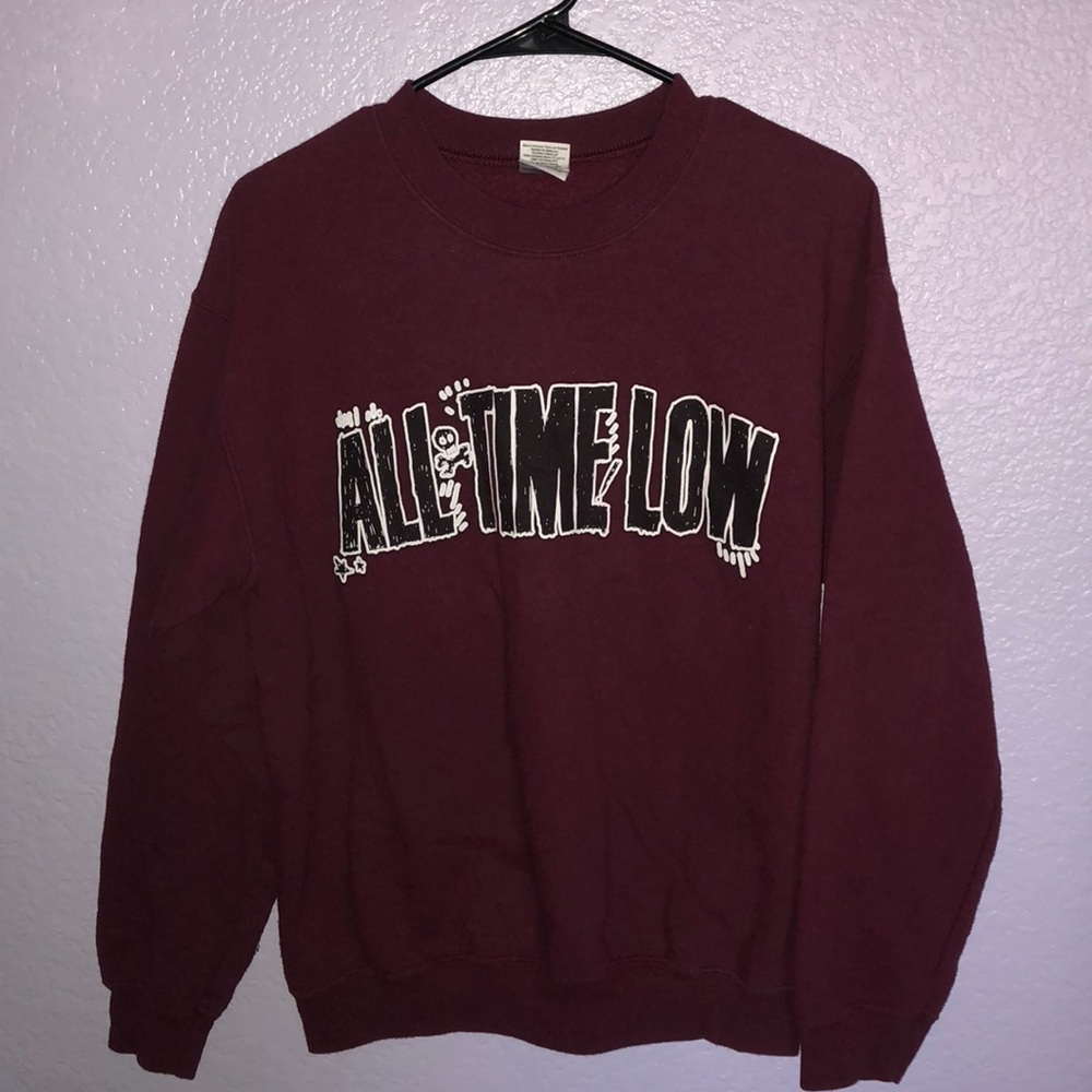 All time low burgundy sweatshirt